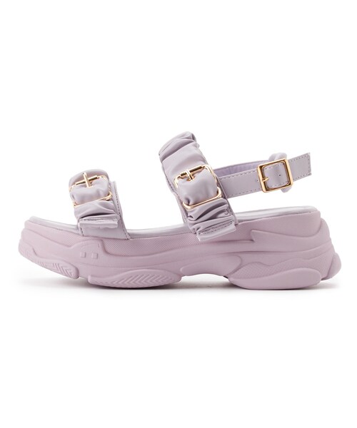 厚底クシュクシュベルトスポサン 24SS（サンダル）｜cs T&P