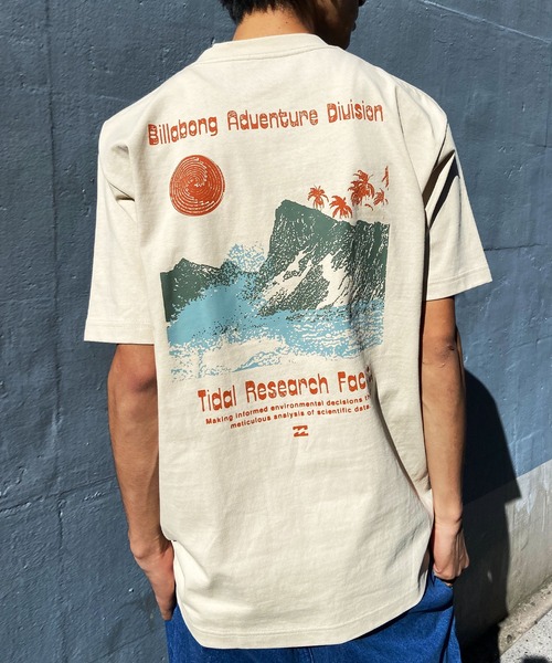 BILLABONG(ビラボン)の「BILLABONG/ビラボン 半袖Tシャツ ルーズシルエット 速乾 ストレッチ性 BE011-216(Tシャツ/カットソー・メンズ・スミクロ/サンドベージュ/オフホワイト・M/L/XL)」の3枚目の写真