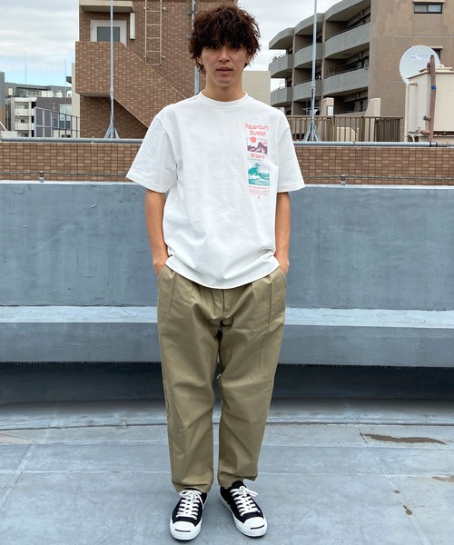 BILLABONG(ビラボン)の「BILLABONG/ビラボン 半袖Tシャツ ルーズシルエット 速乾 ストレッチ性 BE011-216(Tシャツ/カットソー・メンズ・スミクロ/サンドベージュ/オフホワイト・M/L/XL)」の8枚目の写真