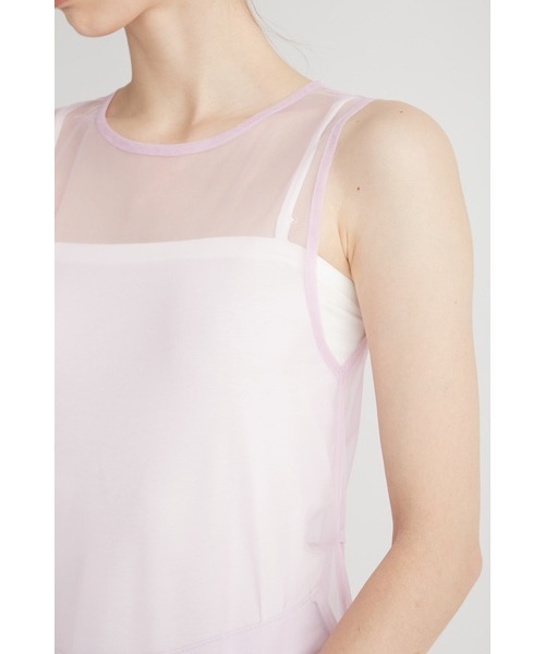 FURFUR(ファーファー)の「チュールフリルワンピース(ワンピース・レディース・ターコイズブルー/ホワイト/ブラック・FREE)」の10枚目の写真