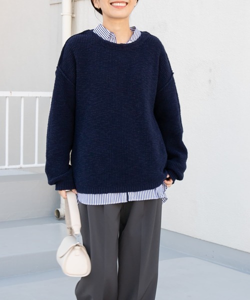 URBAN RESEARCH - アーバンリサーチ新品コットンニット セール】コットンスラブKNIT（ニット/セーター）｜URBAN