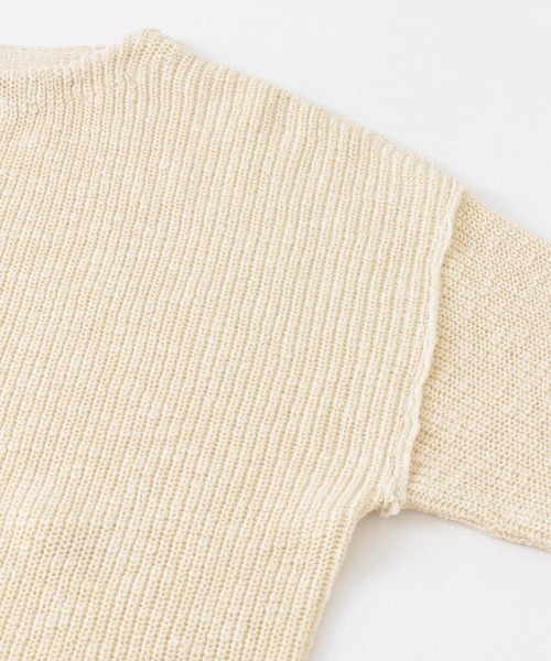 URBAN RESEARCH DOORS(アーバンリサーチドアーズ)の「コットンスラブKNIT(ニット/セーター・レディース・ネイビー/グレー/ライトベージュ・MEDIUM)」の16枚目の写真