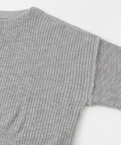 URBAN RESEARCH DOORS(アーバンリサーチドアーズ)の「コットンスラブKNIT(ニット/セーター・レディース・ネイビー/グレー/ライトベージュ・MEDIUM)」の17枚目の写真