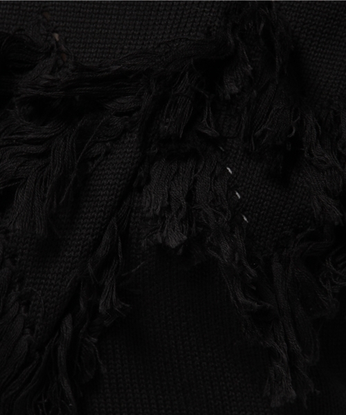 Chico（チコ）の「フリンジニット（ニット/セーター・レディース・モスグリーン/ブラック/ホワイト・FREE）」の12枚目の写真