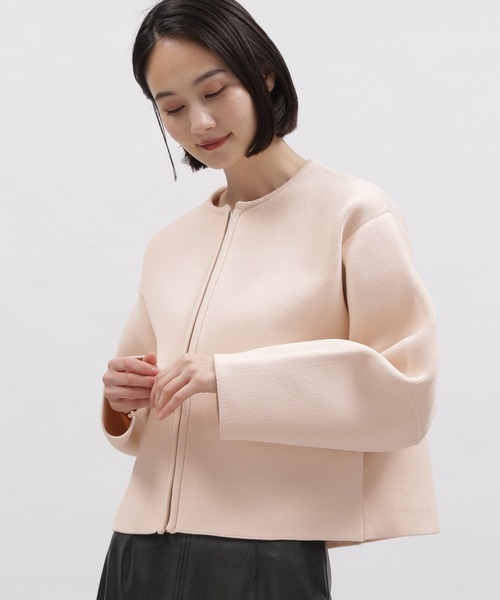 LAKOLE（ラコレ）の「5ゲージランタンスリーブカーディガン / 997332（カーディガン/ボレロ・レディース・アイボリー/ライトベージュ/ネイビー・SMALL/MEDIUM）」の10枚目の写真