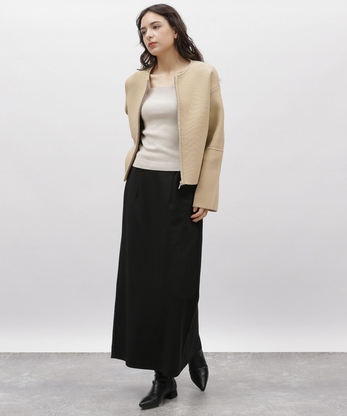 LAKOLE（ラコレ）の「5ゲージランタンスリーブカーディガン / 997332（カーディガン/ボレロ・レディース・アイボリー/ライトベージュ/ネイビー・SMALL/MEDIUM）」の13枚目の写真