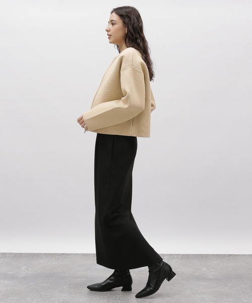 LAKOLE（ラコレ）の「5ゲージランタンスリーブカーディガン / 997332（カーディガン/ボレロ・レディース・アイボリー/ライトベージュ/ネイビー・SMALL/MEDIUM）」の14枚目の写真