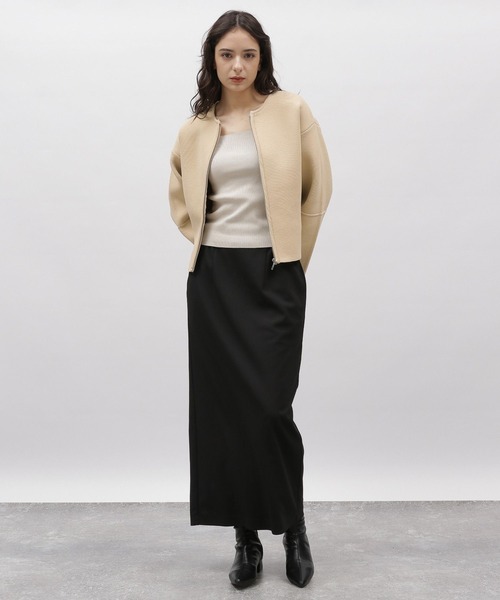 LAKOLE（ラコレ）の「5ゲージランタンスリーブカーディガン / 997332（カーディガン/ボレロ・レディース・アイボリー/ライトベージュ/ネイビー・SMALL/MEDIUM）」の16枚目の写真