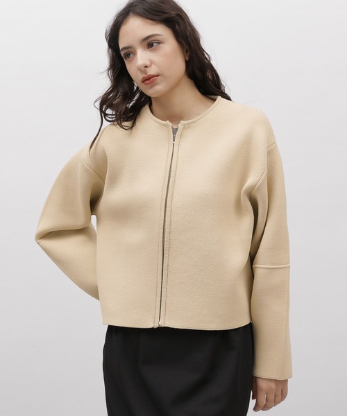 LAKOLE（ラコレ）の「5ゲージランタンスリーブカーディガン / 997332（カーディガン/ボレロ・レディース・アイボリー/ライトベージュ/ネイビー・SMALL/MEDIUM）」の18枚目の写真