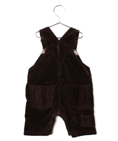 SHIPS（シップス）の「SHIPS KIDS:コーデュロイ オーバーオール ハーフ（ロンパース・キッズ・ブラウン/ベージュ・90/80）」の3枚目の写真