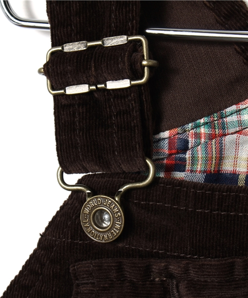 SHIPS（シップス）の「SHIPS KIDS:コーデュロイ オーバーオール ハーフ（ロンパース・キッズ・ブラウン/ベージュ・90/80）」の6枚目の写真