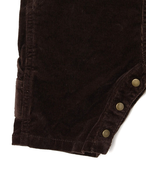 SHIPS（シップス）の「SHIPS KIDS:コーデュロイ オーバーオール ハーフ（ロンパース・キッズ・ブラウン/ベージュ・90/80）」の8枚目の写真