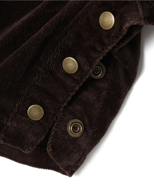 SHIPS（シップス）の「SHIPS KIDS:コーデュロイ オーバーオール ハーフ（ロンパース・キッズ・ブラウン/ベージュ・90/80）」の10枚目の写真