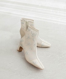 RANDA | ビジューシアーショートブーツ(ブーツ)