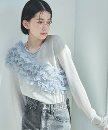 Shelly island | マルチWAYチュールビスチェ付きラメトップス(Tシャツ/カットソー)