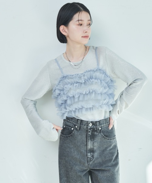 meltie トップス papillon frill tops アイボリー 新品 TOPS – Tnewties