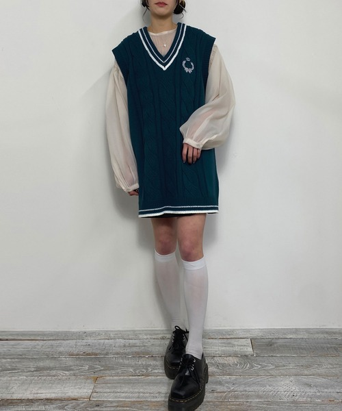 NICOLE CLUB(ニコル クラブ)の「【WEB限定】ワッシャーシアーブラウス(シャツ/ブラウス・レディース・オフホワイト/ブラック・MEDIUM)」の16枚目の写真