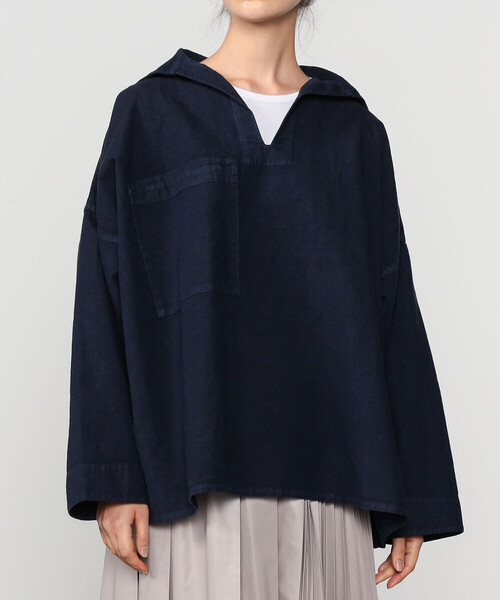 LE GLAZIK | 〈別注〉コットンリネンキャンバス スモック WOMEN