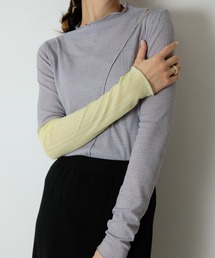 TEVALT | トライアングルポイント配色トップス(その他トップス)