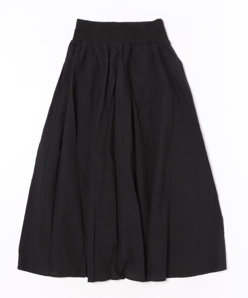 INTERPLANET（インタープラネット）の「コットンサッカーフレアースカート（スカート・レディース・ブラック/オフホワイト/ブルー・FREE）」の19枚目の写真