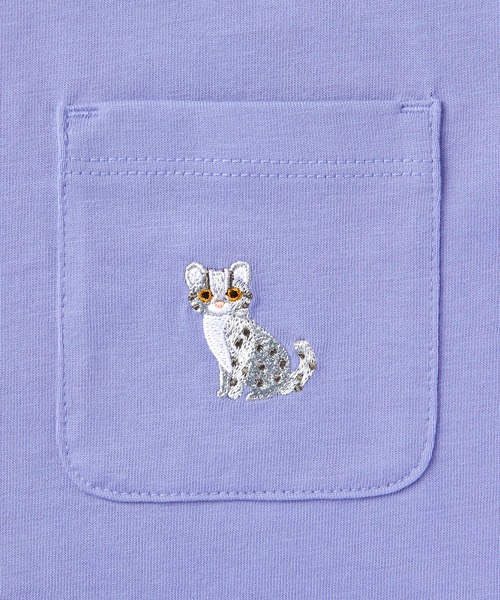 無印良品(ムジルシリョウヒン)の「キッズ 刺繍入りポケット半袖Tシャツ(Tシャツ/カットソー・キッズ・ブルー系1/スモークピンク/マスタード/オフホワイト/パープル/チャコールグレー/グリーン系2/ダークグリーン/ライトオレンジ系・150/140/130/120/110)」の17枚目の写真