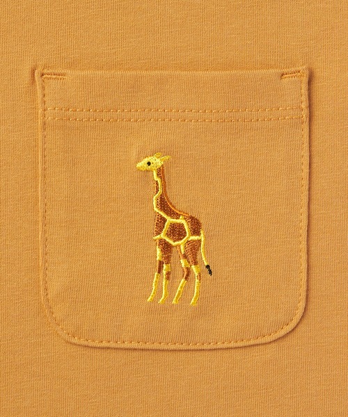 無印良品(ムジルシリョウヒン)の「キッズ 刺繍入りポケット半袖Tシャツ(Tシャツ/カットソー・キッズ・ブルー系1/スモークピンク/マスタード/オフホワイト/パープル/チャコールグレー/グリーン系2/ダークグリーン/ライトオレンジ系・150/140/130/120/110)」の19枚目の写真