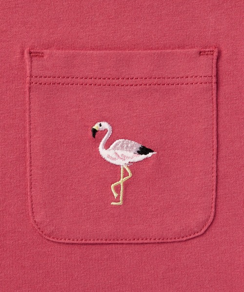 無印良品(ムジルシリョウヒン)の「キッズ 刺繍入りポケット半袖Tシャツ(Tシャツ/カットソー・キッズ・ブルー系1/スモークピンク/マスタード/オフホワイト/パープル/チャコールグレー/グリーン系2/ダークグリーン/ライトオレンジ系・150/140/130/120/110)」の11枚目の写真