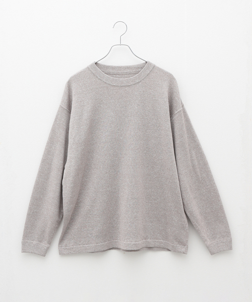crepuscule（クレプスキュール）の「【CREPUSCULE / クレプスキュール】 LINEN P/O（ニット/セーター・メンズ・ブラック/チャコールグレー/ベージュ・1/2）」の3枚目の写真