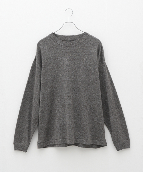 crepuscule（クレプスキュール）の「【CREPUSCULE / クレプスキュール】 LINEN P/O（ニット/セーター・メンズ・ブラック/チャコールグレー/ベージュ・1/2）」の2枚目の写真