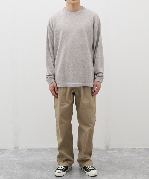 crepuscule（クレプスキュール）の「【CREPUSCULE / クレプスキュール】 LINEN P/O（ニット/セーター・メンズ・ブラック/チャコールグレー/ベージュ・1/2）」の7枚目の写真