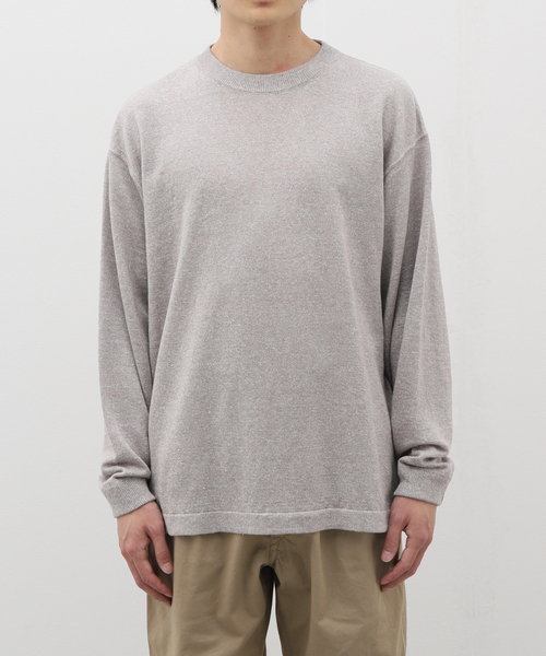 crepuscule（クレプスキュール）の「【CREPUSCULE / クレプスキュール】 LINEN P/O（ニット/セーター・メンズ・ブラック/チャコールグレー/ベージュ・1/2）」の8枚目の写真