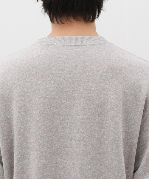 crepuscule（クレプスキュール）の「【CREPUSCULE / クレプスキュール】 LINEN P/O（ニット/セーター・メンズ・ブラック/チャコールグレー/ベージュ・1/2）」の12枚目の写真