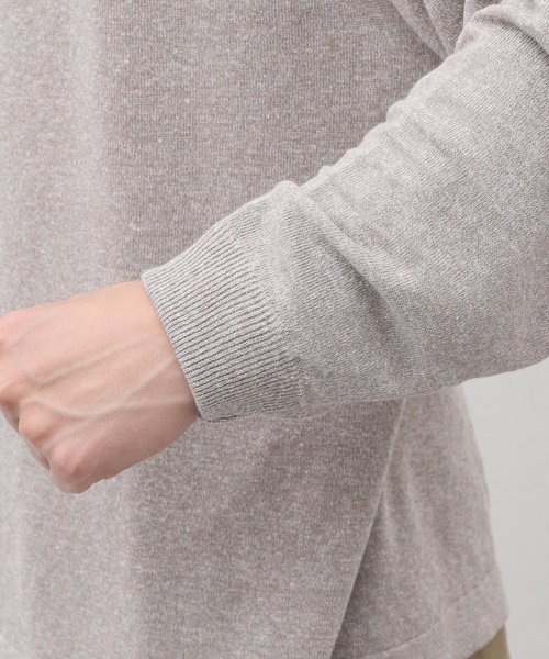 crepuscule（クレプスキュール）の「【CREPUSCULE / クレプスキュール】 LINEN P/O（ニット/セーター・メンズ・ブラック/チャコールグレー/ベージュ・1/2）」の14枚目の写真