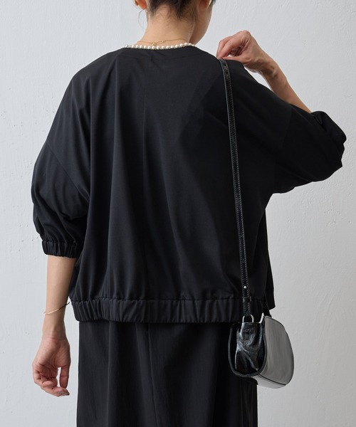 美品✨定価3.5万✨ビアズリー　パールハオリ　ジャケット　短丈　ボリューム袖 BEARDSLEY（ビアズリー）の「《LIVETART》半袖パールハオリ（ノー