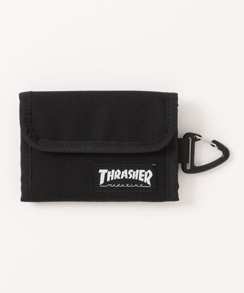 THRASHER（スラッシャー）の「【THRASHER/スラッシャー】カラビナ付き2つ折りウォレット（財布・メンズ・ブラック/ライトブラウン・FREE）」の11枚目の写真