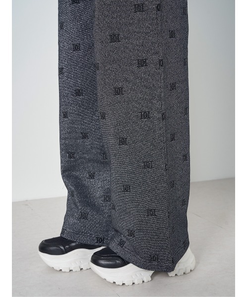 ロゴパターンラメスウェットパンツ（スウェットパンツ）｜Darich