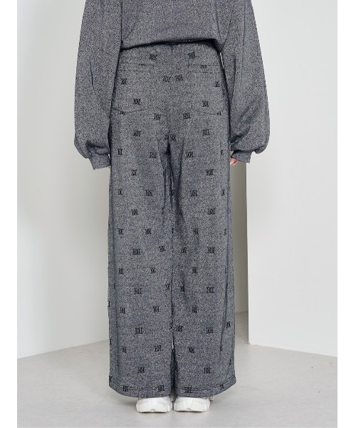 ロゴパターンラメスウェットパンツ（スウェットパンツ）｜Darich