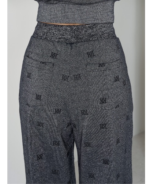 ロゴパターンラメスウェットパンツ（スウェットパンツ）｜Darich