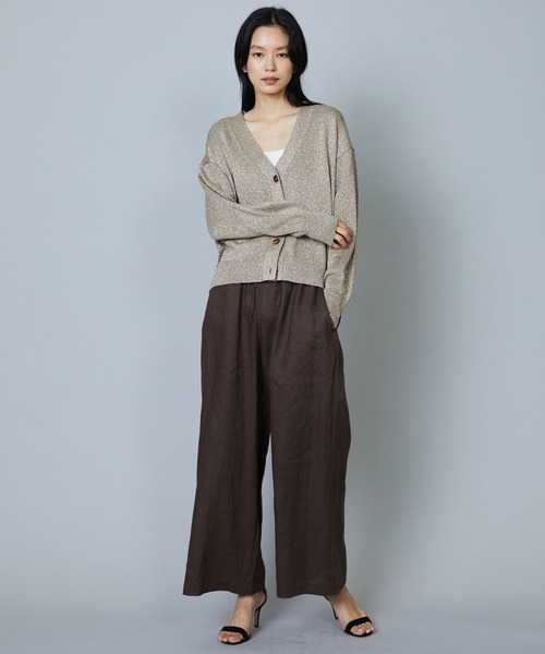 1er Arrondissement（プルミエアロンディスモン）の「メタリックカーディガン（カーディガン/ボレロ・レディース・ベージュ/グレー・FREE）」の11枚目の写真