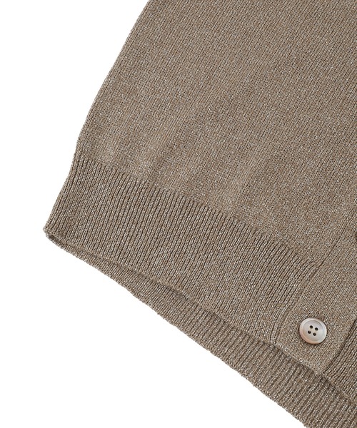 1er Arrondissement（プルミエアロンディスモン）の「メタリックカーディガン（カーディガン/ボレロ・レディース・ベージュ/グレー・FREE）」の22枚目の写真