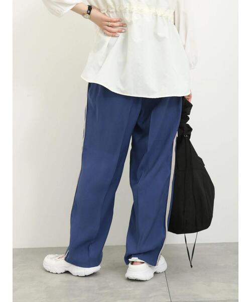 Samansa Mos2 blue（サマンサモスモスブルー）の「サイドラインパンツ（その他パンツ・レディース・グレー/ネイビー/ブラック/ライトベージュ・F）」の18枚目の写真
