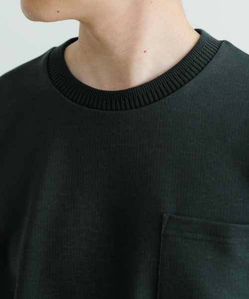 ITEMS URBANRESEARCH(アイテムズ アーバンリサーチ)の「裏ストライプ ダンボールプルオーバー(Tシャツ/カットソー・メンズ・ベージュ/グリーン/ブラック・MEDIUM/LARGE)」の17枚目の写真