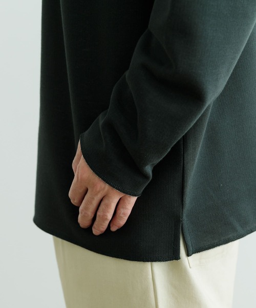 ITEMS URBANRESEARCH(アイテムズ アーバンリサーチ)の「裏ストライプ ダンボールプルオーバー(Tシャツ/カットソー・メンズ・ベージュ/グリーン/ブラック・MEDIUM/LARGE)」の19枚目の写真