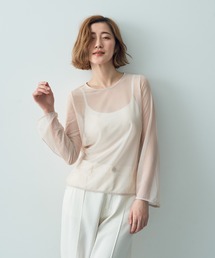 YECCA VECCA | シアーチュールトップス(Tシャツ/カットソー)