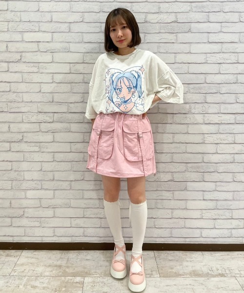 Candy Stripper（キャンディストリッパー）の「NEW TORO GIRL BIG BIG Tシャツ（Tシャツ/カットソー・レディース・オフホワイト/ピンク/ブラック/ライトブルー・2）」の18枚目の写真