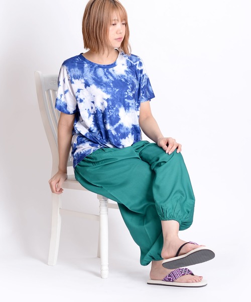 MARAI(マーライ)の「【MARAI】タイパンツ アジアンエスニック ハカマパンツ サルエルパンツ(その他パンツ・レディース・ネイビー系/グレー/ターコイズブルー系/ブラック/オレンジ/パープル・FREE)」の13枚目の写真