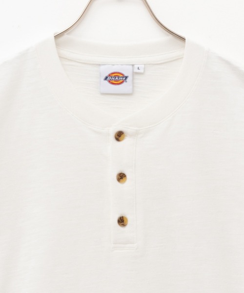 Dickies(ディッキーズ)の「Dickies スラブヘンリーネック半袖Tシャツ(Tシャツ/カットソー・メンズ・ネイビー/ブラック/ホワイト・M/XL/L/S/XXL)」の12枚目の写真