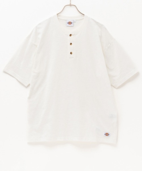 Dickies(ディッキーズ)の「Dickies スラブヘンリーネック半袖Tシャツ(Tシャツ/カットソー・メンズ・ネイビー/ブラック/ホワイト・M/XL/L/S/XXL)」の8枚目の写真