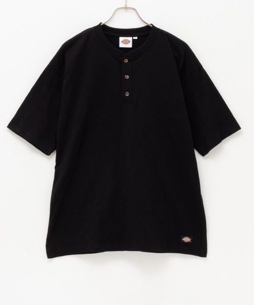 Dickies(ディッキーズ)の「Dickies スラブヘンリーネック半袖Tシャツ(Tシャツ/カットソー・メンズ・ネイビー/ブラック/ホワイト・M/XL/L/S/XXL)」の10枚目の写真