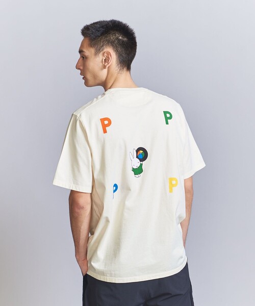 POP TRADING COMPANY(ポップトレーディングカンパニー)の「【別注】 <POP TRADING COMPANY×Miffy> バルーン TEE(Tシャツ/カットソー・メンズ・ブラック/オフホワイト/ライトグレー・M/L/XL)」の1枚目の写真